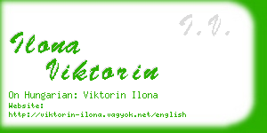 ilona viktorin business card